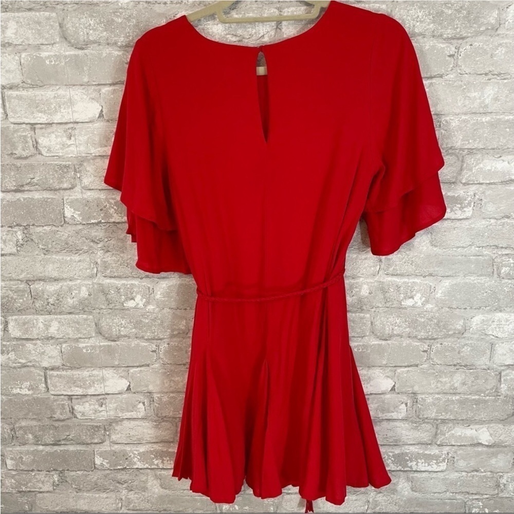 Love Riche Red Ruffle Dress - Picture 2 of 5